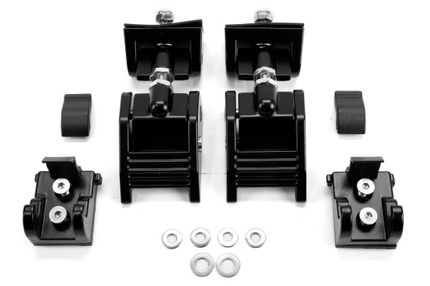 Rugged Ridge Aluminum Hood Catch Black |11210.11-Fits Jeep Wrangler JK