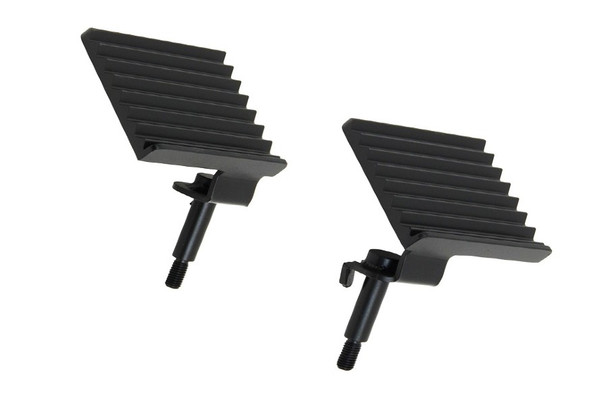 Fishbone Offroad Foot Peg Set - Black |FB21040-Fits Jeep Wrangler JK
