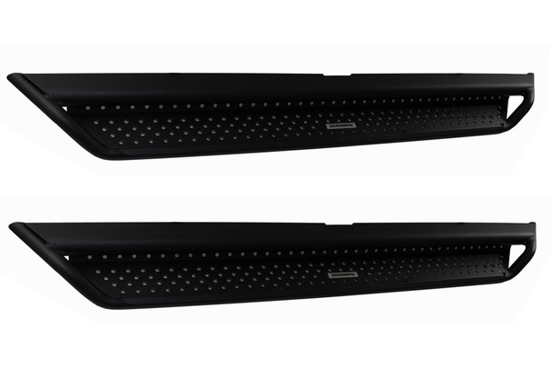 Go Rhino Dominator D1 Side Steps w/ Full-Length Drop Steps - Black |D14926T