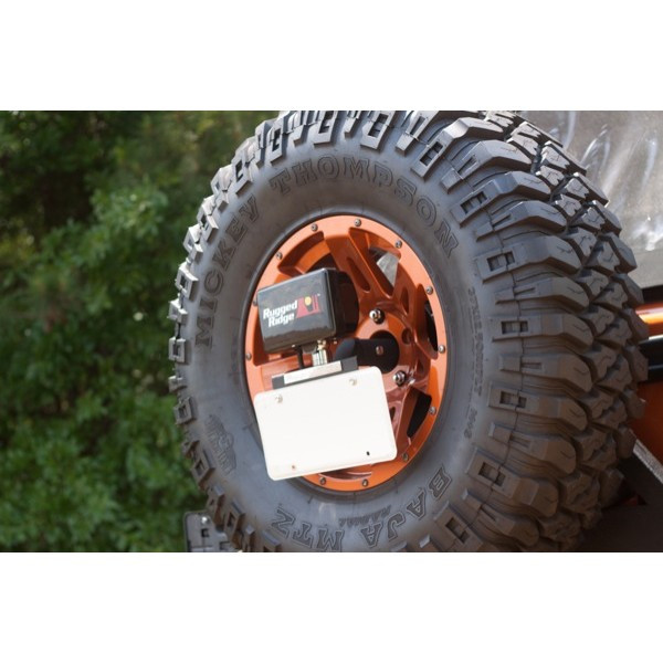 Rugged Ridge Rear Spare Tire Light Mount |11217.02-Fits Jeep Wrangler JK