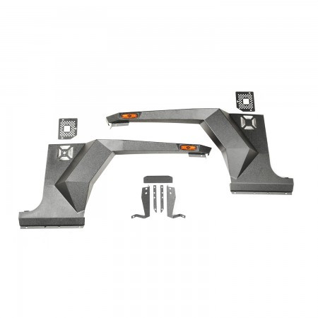 Rugged Ridge Front Armor Fenders |11615.01-Fits Jeep Wrangler JK