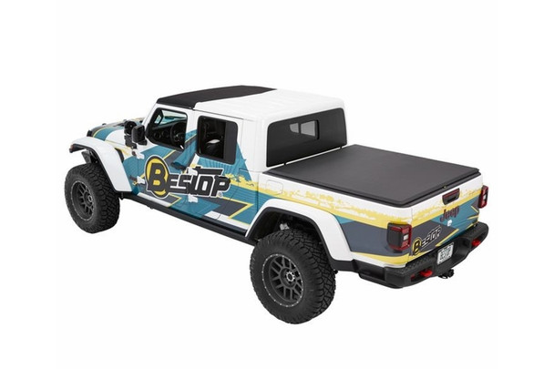 Bestop EZ-Roll Soft Tonneau Cover - Black Diamond |19280-35-Fits Jeep Gladiator JT