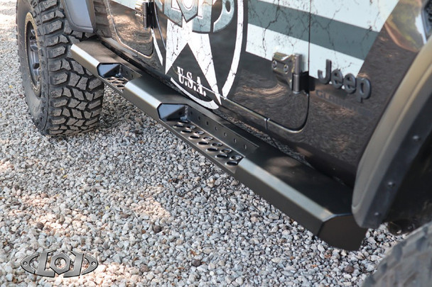 LOD Offroad Destroyer 4 Door Rocksliders, Black Texture |JRS2014-Fits Jeep Gladiator JT