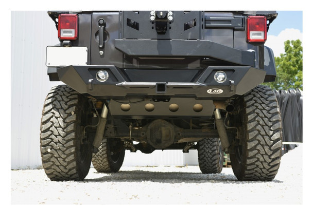 LOD Destroyer Rear Skid Plate - Black Texture |JSP0721-Fits Jeep Wrangler JK