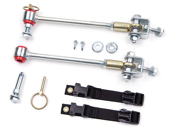 Zone Offroad Front Sway Bar Disconects 3-4.5in Lift |J5652-Fits Jeep Wrangler TJ