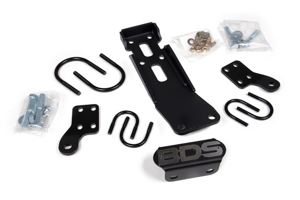 BDS Suspension Dual Steering Stabilizer Bracket Kit |55378-Fits Jeep Wrangler JK
