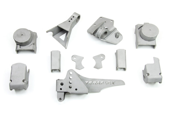 Teraflex Front CRD60 Axle Bracket Kit |3990700-Fits Jeep Wrangler JK