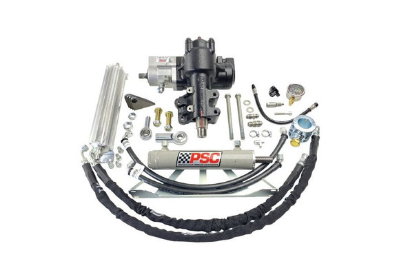 PSC Cylinder Assist Steering Kit for Aftermarket Front Axle 6.75in Lock-to-Lock 1.5in Offset Tie Rod |SK689R64JP1-6.75W-1.5OS