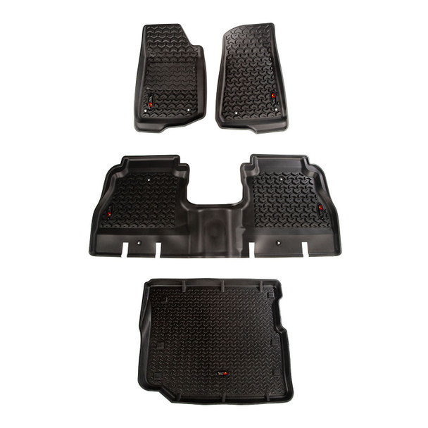 Rugged Ridge Floor Liner Kit, Black |12988.05