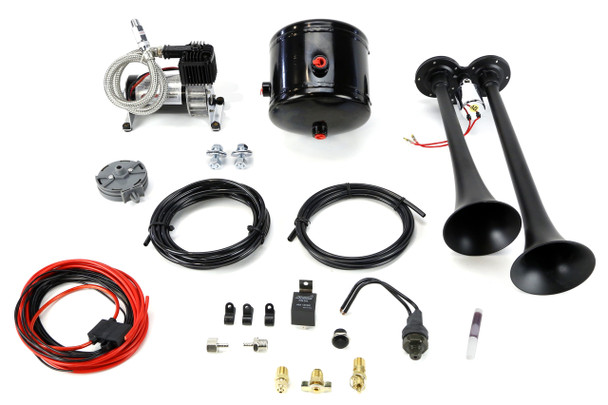 Kleinn Complete Dual Truck Air Horn Chrome |HK2-1