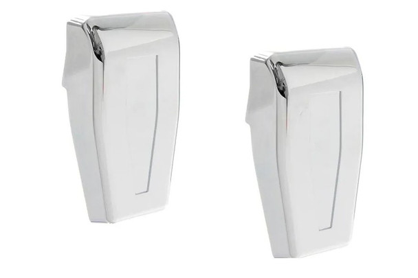 Putco Upper Rear Window Hinge Covers, Chrome |401267-Fits Jeep Wrangler JK