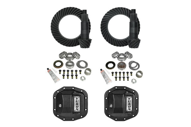 Yukon Stage 2 Front D30 / Rear D35 Re-Gear Kit w/ Covers - 3.73 Ratio |YGK071STG2