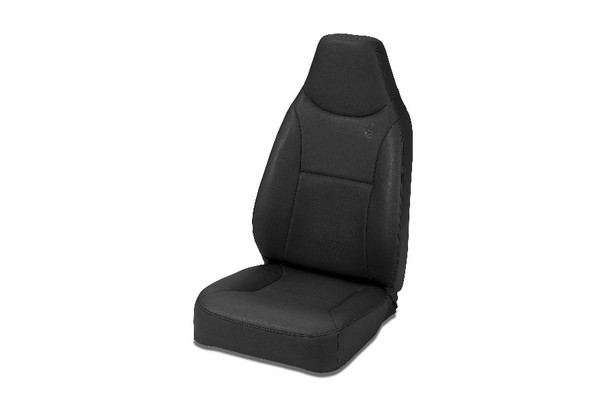 Bestop Trailmax II Standard Front Seat - All Vinyl, Black Crush |39436-01-Fits Jeep Wrangler TJ / Jeep Wrangler YJ / CJ7