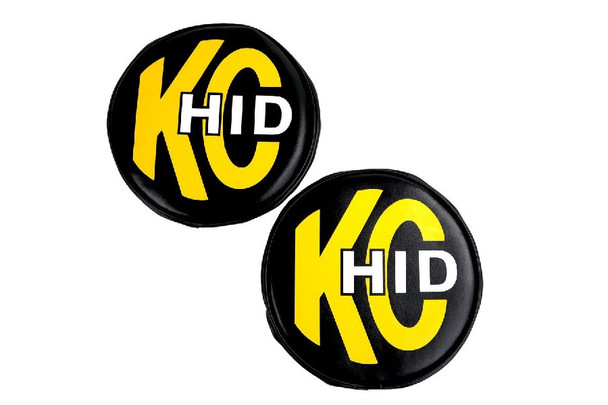 KC HiLiTES 8in Light Cover, Soft Vinyl - Pair |5818