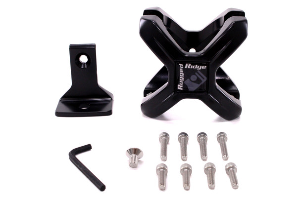 Rugged Ridge 2.25-3in X-Clamp Bar Mount Black |11030.01