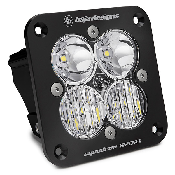Flush Mount LED Light Pod Black Squadron Sport