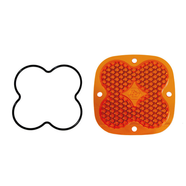 Baja Designs Squadron Light Pod Lens Kit, Work/Scene - Factory Amber