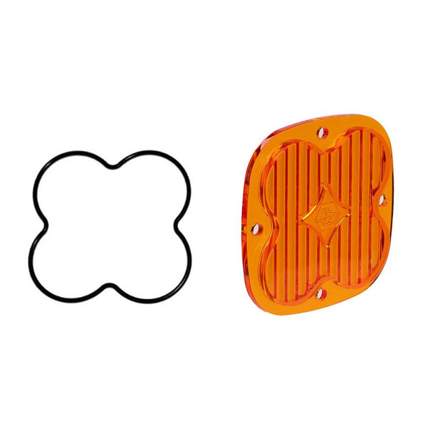 Baja Designs Squadron Light Pod Lens Kit, Wide Cornering - Factory Amber
