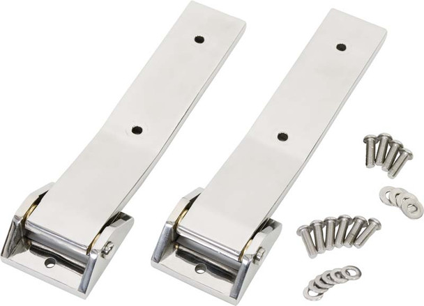 Kentrol Tailgate Hinge Set - Polished Silver
