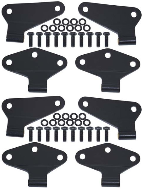Kentrol 8-Pieces Body Door Hinge Set - Textured Black
