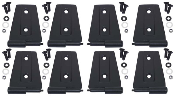 Kentrol 8-Pieces Door Hinge Set - Textured Black