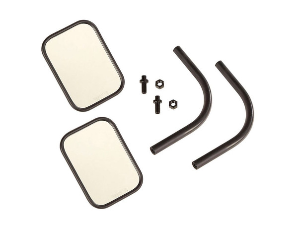 Rugged Ridge Rectangular Trail Mirror Kit, Pair