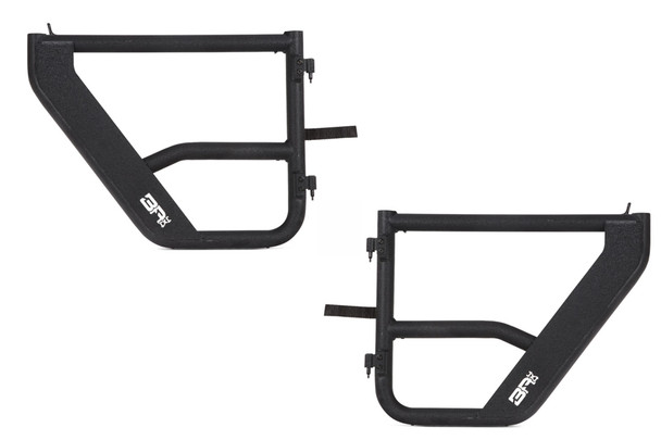 Body Armor JL-6155 Tube Doors Rear Pair for 18-26 Jeep Wrangler JL & Gladiator JT