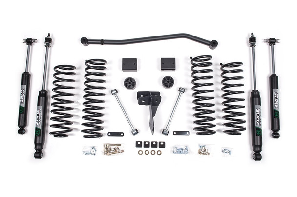 Zone Offroad 4in Lift Kit w/ Black Nitro Shocks