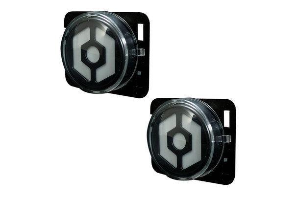 RECON Round Front Fender LED Lights - Clear Lens