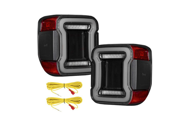 FORM Lighting FL0022 Tail Light Kit with Smoked Lens for 20-26 Jeep Gladiator JT