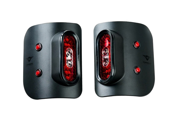 Combat Off Road 35-1050 Tail Gunner LED Tail Lights - in Black for 20-26 Jeep Gladiator JT