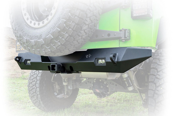 Turn Offroad Rear Bumper w/Hitch Receiver and LED Pod Lights