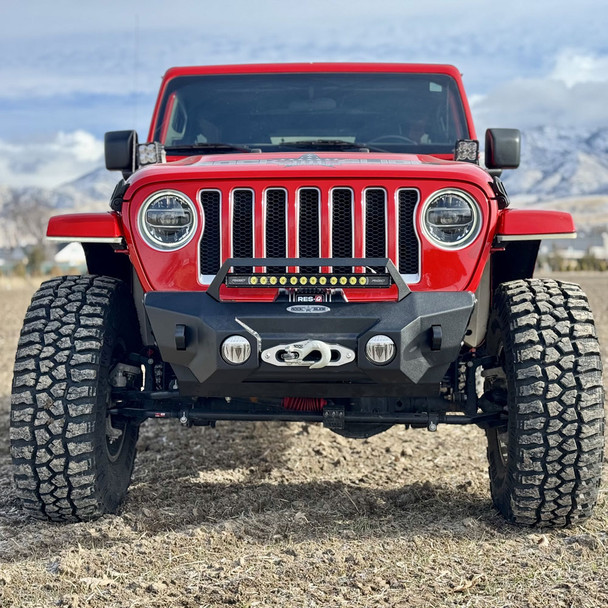 Rock Slide Engineering FB-S-310-JL Appalachian Front Bumper - Stubby for 18-26 Jeep Wrangler JL & Gladiator JT