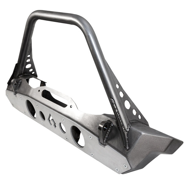 Artec Industries Nighthawk Mid-tube Stinger Front Bumper w/ Aluminum Skid - Bare Steel