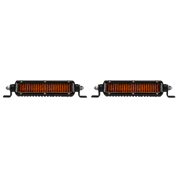 Rigid Industries SR-Series SAE 6in w/Amber PRO Lens - Pair