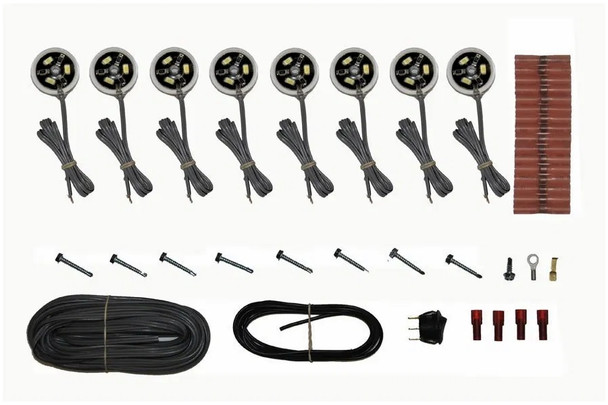Off Road Only LiteSpot Rock Lights Chassis LEDs, 8pc Kit - Blue