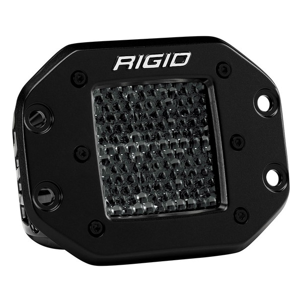 Rigid Industries D-Series Midnight Pro Spot Diffused LED Lights, Flush Mount - Pair