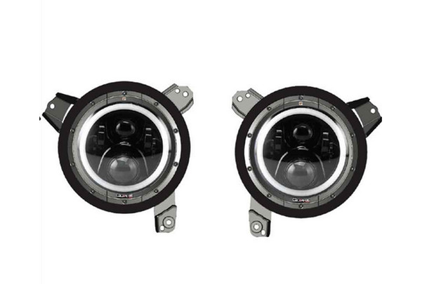 Quake LED Tempest Series 9in HD-RGB Headlights