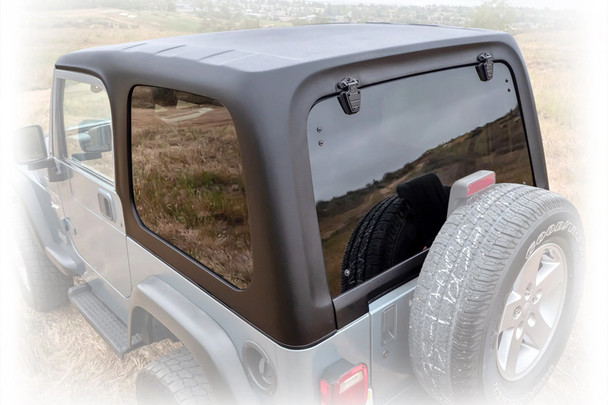 Turn Offroad HTTJSQ-M2P 1-Piece Squareback Hardtop in Paintable Primer for 97-06 Jeep Wrangler TJ