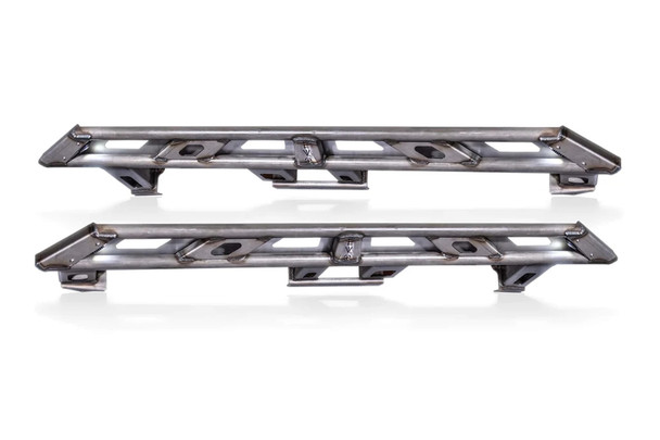 Evo Manufacturing Rock Slider Set w/ Step Plates and Rock Light Kit