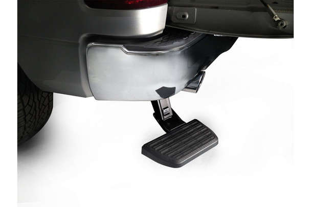 Amp Research BedStep Retractable Bumper Step - Black