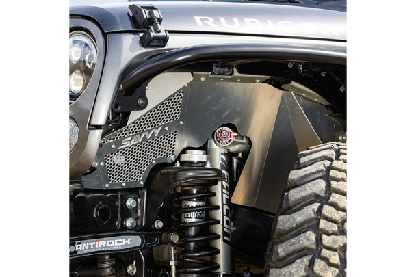Savvy Offroad High Clearance Vented Aluminum Front Inner Fenders - Bare
