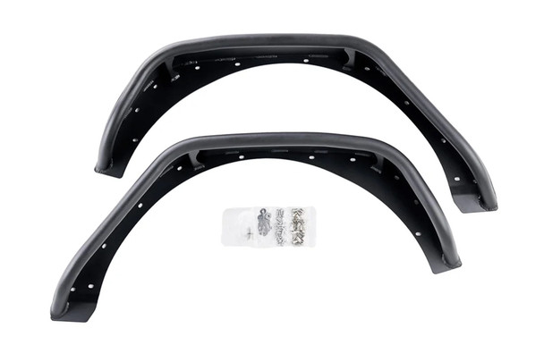 Combat Off Road 25-1079 Full Assault Aluminum Fenders - Rear Fender Kit in Black for 18-26 Jeep Wrangler JL