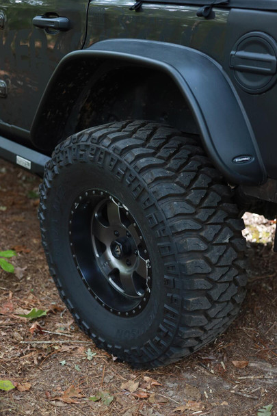 Bushwacker Flat Style Rear Fender Flares, Black