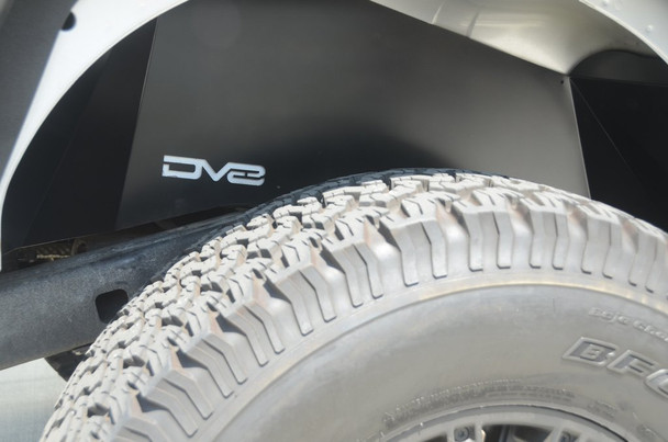 DV8 Offroad Aluminum Rear Inner Fenders Black