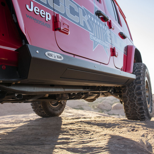 Rock Slide Engineering AX-SP-300-JL4 Gen III Step Slider Skid Plate for 18-25 Jeep Wrangler JL Unlimited 4-Door