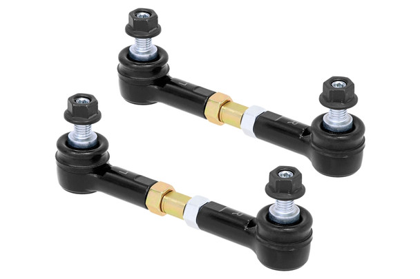 RockJock Front Adjustable Sway Bar End Link Kit (3.5in Rods)