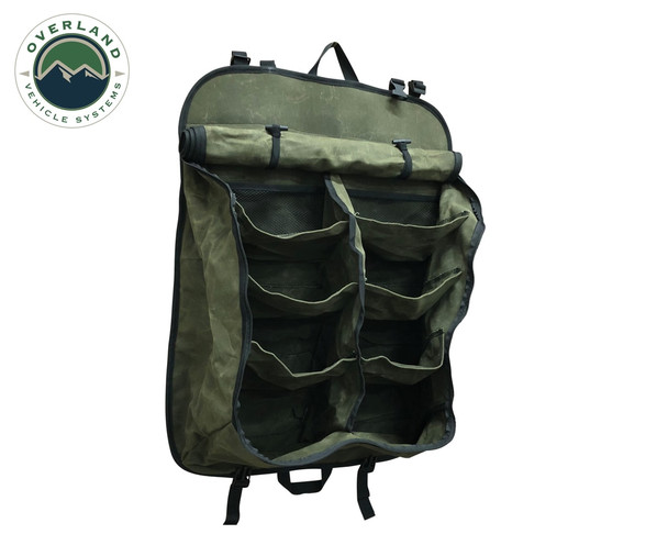 Overland Vehicle Systems Camping Storage Bag Waxed Canvas, #16