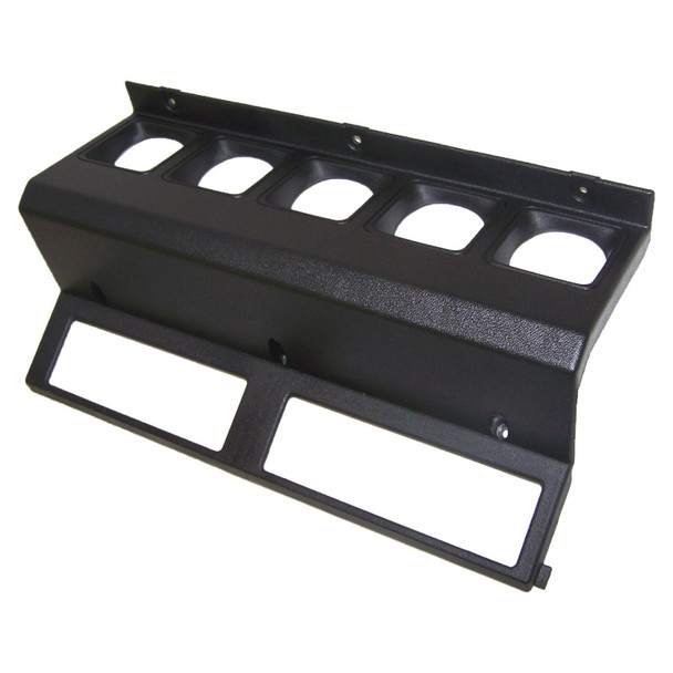 Crown Automotive 5AD88LTB Center Dash Gauge Panel in Black for 87-95 Jeep Wrangler YJ