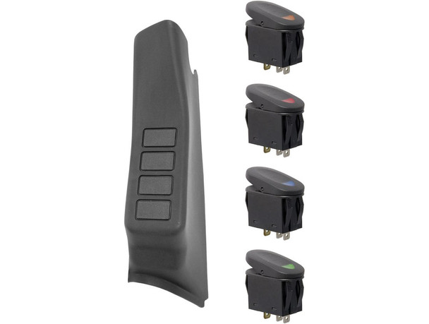 Rugged Ridge A-Pillar 4 Switch Pod Kit Left Side